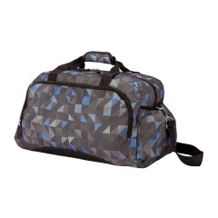 Saco de Viagem 51x30x24cm Benzi BZ5743 Triângulos Azul/Cinza | Ref. 288.BZ5743T