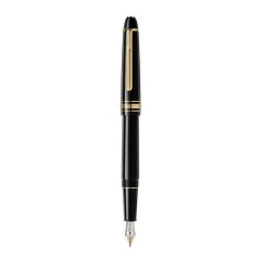 Caneta-tinteiro MONTBLANC (M) Meisterstück Classique Revestida Ouro Preta | Ref. 238.132464