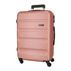 Mala de Viagem / Trolley Grande 75cm 4R ROLL ROAD Flex Rosa Nude | Ref. 186.584946CC