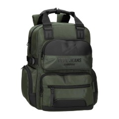 Mochila para Portátil 15” Adapt. PEPE JEANS Bromley 24 Verde | Ref. 186.7062342
