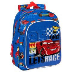 Mochila Infantil Adap. 33cm CARS Race Ready Azul | Ref. 248.612411524