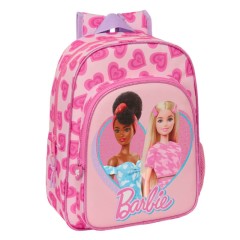 Mochila Infantil Adap. 34cm BARBIE Love Rosa | Ref. 248.612410185