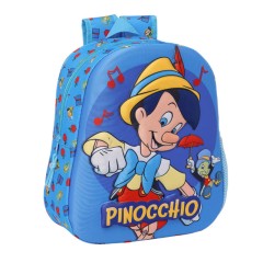 Mochila Infantil 33cm PINÓQUIO Azul | Ref. 248.622463890