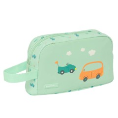 Lancheira Térmica c/ Pega Fácil Limpeza SAFTA Carros Menta | Ref. 248.842456859