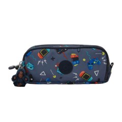 Estojo Escolar KIPLING Gitroy Gaming Grey | Ref. 187.40KI3560T6T