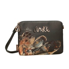 ANEKKE Bolsa de Tiracolo Retangular Dreamverse Wings Castanho Escuro | Ref. 280.39733-468