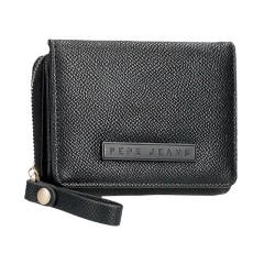 Carteira com Porta-Moedas PEPE JEANS Elia Preta | Ref. 186.7948231