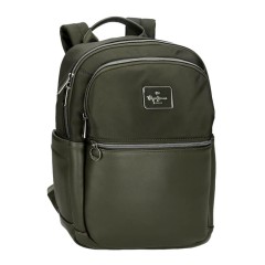 Mochila para Portátil 13.3’’ Adapt. PEPE JEANS Christine Verde Escuro | Ref. 186.7092042