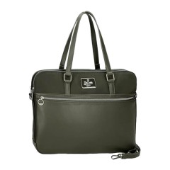 Pasta para Computador 15.6” 2C Adapt. PEPE JEANS Christine Verde Escuro | Ref. 186.7096042