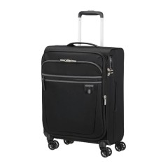 AMERICAN TOURISTER Mala de Cabine 55cm 4R Exp. AeroSpin Preta | Ref. 92MH600109