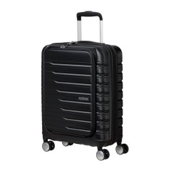 AMERICAN TOURISTER Mala de Cabine 55cm 4R Frontal Flashline Preta | Ref. 92ME800609