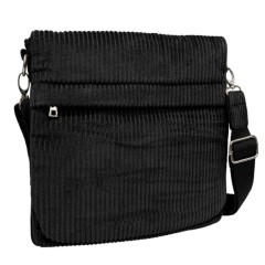 Bolsa de Tiracolo Grande c/ Pala PHYNÈS 3346 Preta | Ref. 179.3346P