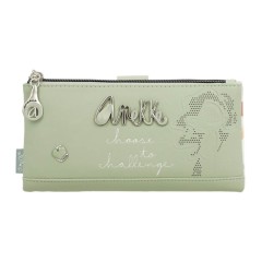 ANEKKE Carteira Grande Flexível RFID Alma Original Verde | Ref. 280.40749-906