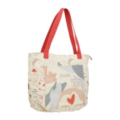 ANEKKE Saco de Praia Flexível Alma Olé Bege/Vermelho | Ref. 280.40474-231