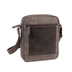 Bolsa de Tiracolo Grande MATTIES Canvas Castanha | Ref. 132.4016280