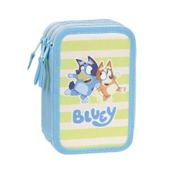 Estojo Escolar Triplo c/ Acessórios BLUEY 2700000945 Azul | Ref. 299.2700000945