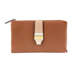 Carteira Grande Flexível RFID MATTIES Colour Strap Camel | Ref. 132.1821012