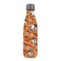 Garrafa Térmica 500ml I-DRINK Orange Cat 3D Laranja | Ref. 343.ID0452