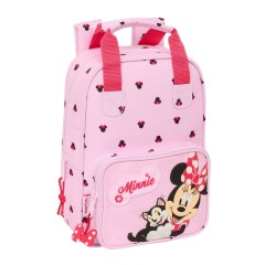 Mochila Infantil com Alças 28Cm MINNIE Naive Rosa Claro | Ref. 248.612512765
