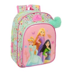 Mochila Infantil Adap. 34Cm PRINCESAS Bloom Verde Menta | Ref. 248.612580185