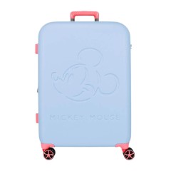 Mala de Viagem / Trolley Médio 65cm 4R MICKEY Crazy Trip Azul | Ref. 186.5439221