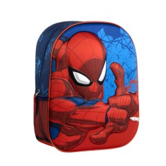 Mochila Infantil 31cm SPIDERMAN 3D Azul Escuro | Ref. 299.2100005871