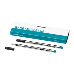 Pack 2 Recargas Rollerball (M) MONTBLANC Barbados Blue | Ref. 238.128237