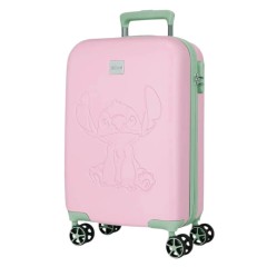 Mala de Cabine / Trolley 55cm 4R STITCH Traveling With Stitch Malva | Ref. 186.5448521