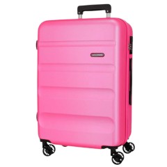 Mala de Viagem / Trolley Grande 75cm 4R ROLL ROAD Flex Rosa | Ref. 186.584946GC
