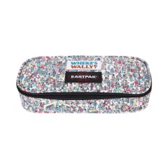 Estojo Escolar EASTPAK Oval Single Wally Pattern White | Ref. 267.7175E1