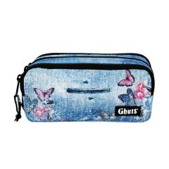 GHUTS Estojo Escolar 3 Comp. GH240 P18 Denim Trend 2402518 | Ref. 294.2524018