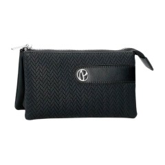 Necessaire Três Compartimentos PEPE JEANS Sprig Preto | Ref. 186.7914333