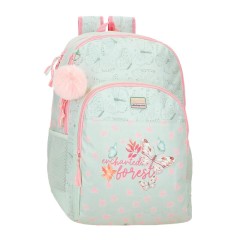 Mochila Escolar Adap. 46Cm 2C MOVOM Enchanted Florest Menta | Ref. 186.37426D1