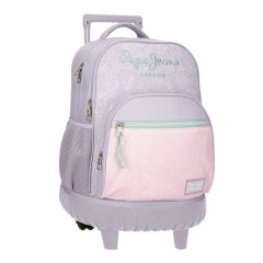 Mochila Escolar Compacta 2R PEPE JEANS Renata Lilás | Ref. 186.6972921