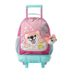 Mochila Infantil com Rodas M Doggy Love TOTTO 1K6 Rosa | Ref. 330.MJ03DGL005101K6M