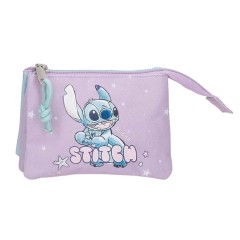 Bolsa Porta-Moedas Triplo STITCH Lovely Lilás | Ref. 186.3168341