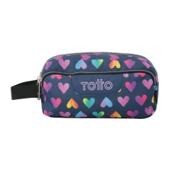 Estojo Escolar Triplo Agapec TOTTO 3YJ Azul Escuro | Ref. 330.AC52ECO00916Z3YJ