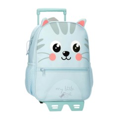 Mochila Adap. 33cm c/ Carro ROLL ROAD Happy Pets My Little Cat | Ref. 186.49922T2