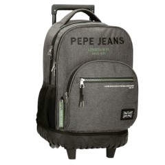 Mochila Escolar Compacta 2R PEPE JEANS Edmon Cinza | Ref. 186.6912922