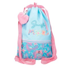 Saco / Mochila c/ Zip ENSO Jungle Mood Azul | Ref. 186.9813821