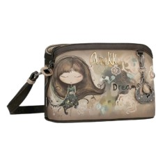 ANEKKE Bolsa de Tiracolo Tripla Pequena Real Taupe | Ref. 280.41703-258