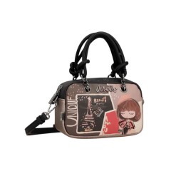 ANEKKE Mala de Mão Alças Curtas Mademoiselle Preta | Ref. 280.41801-399