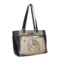 ANEKKE Mala de Ombro Grande Nature Koko Preta | Ref. 280.41862-216