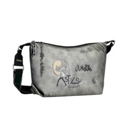 ANEKKE Bolsa de Tiracolo Média Nature Koko Prateada | Ref. 280.41863-521