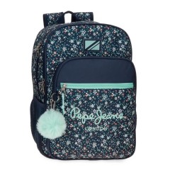 Mochila Escolar 40Cm 2C PEPE JEANS Alenka Azul Marinho | Ref. 186.6712221