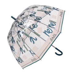 ANEKKE Guarda-Chuva Comprido Manual Vinil Real Transparente | Ref. 280.41473-213