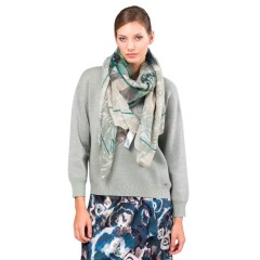 ANEKKE Lenço Retangular Estampado Real Bege | Ref. 280.41470-031