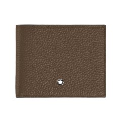 Carteira Horizontal 6CC MONTBLANC Soft Grain Noisette | Ref. 238.220199
