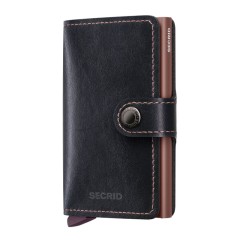 Carteira SECRID Miniwallet Mirium Plant-Based Black-Rose | Ref. 297.MMI-BR