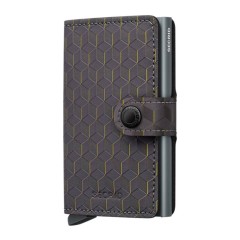 Carteira SECRID Miniwallet Optical Grey-Yellow, Modelo: Miniwallet, Coleção: Optical, Cor: Grey-Yellow